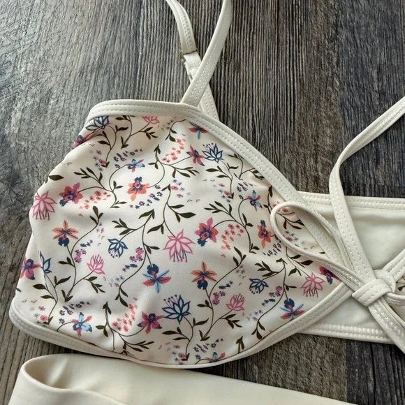 NWOT Caroline Constas floral bikini swimsuit C14